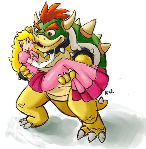 bowser and peach